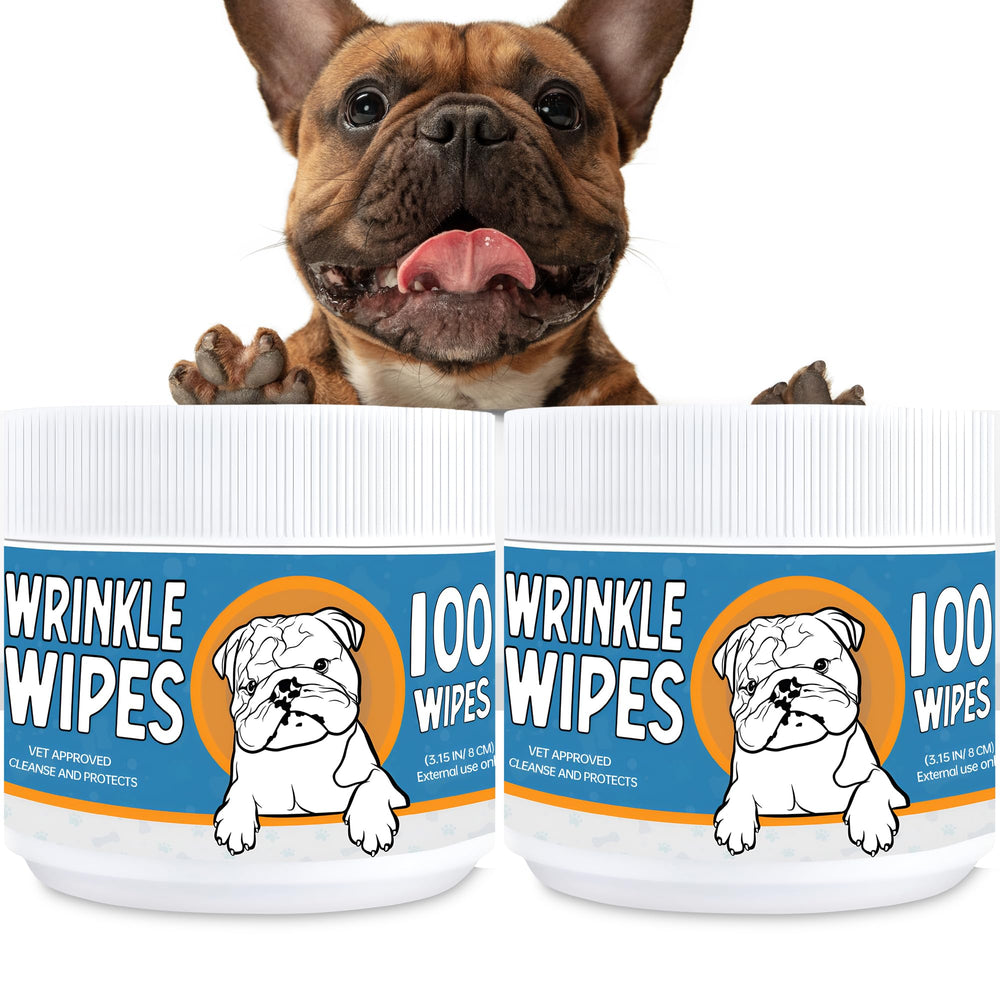 Yibesi wrinkle-wipes bottle showing the 200-count packaging for convenient grooming.