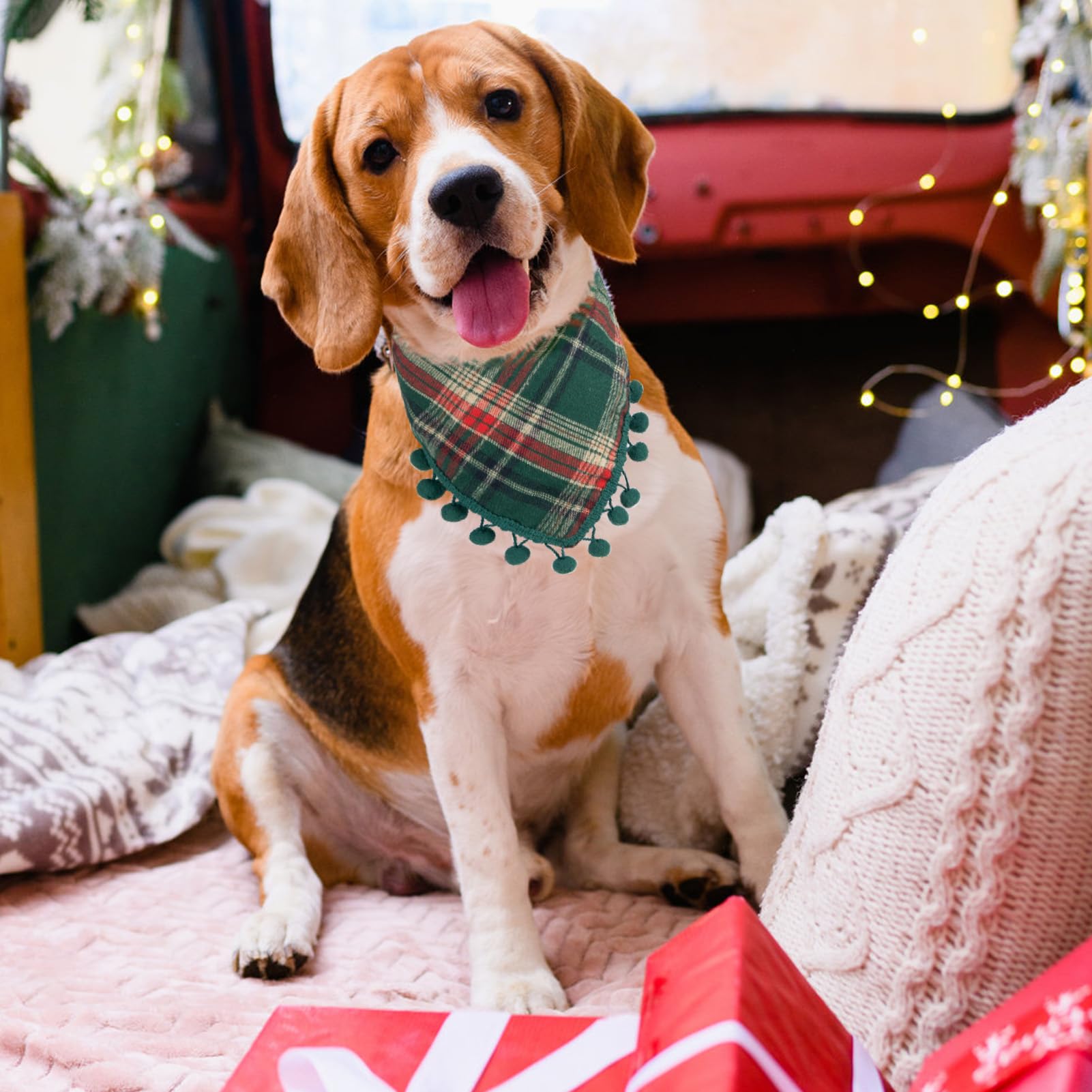 Yicostar dog bandana featuring durable double-layer fabric for long-lasting wear