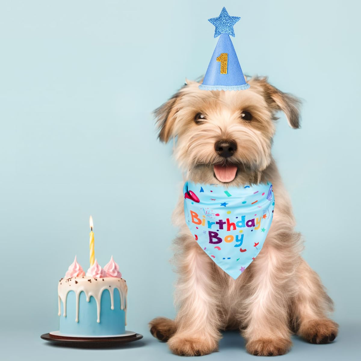 Yicostar dog birthday neck size coverage for comfortable wear