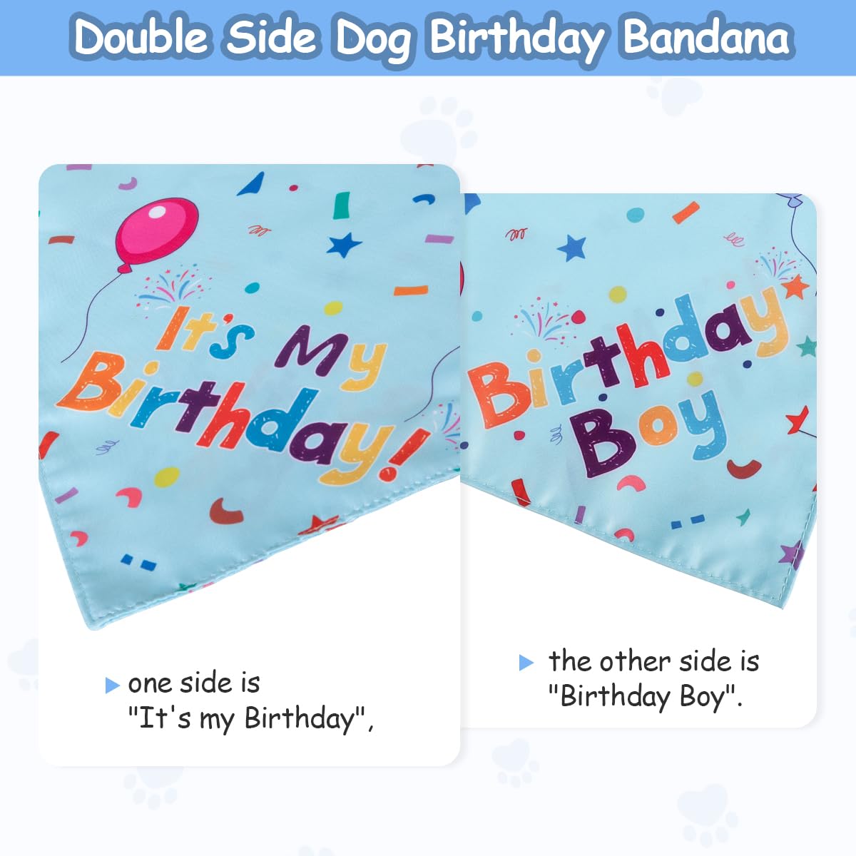 Yicostar dog birthday set made of durable cotton material