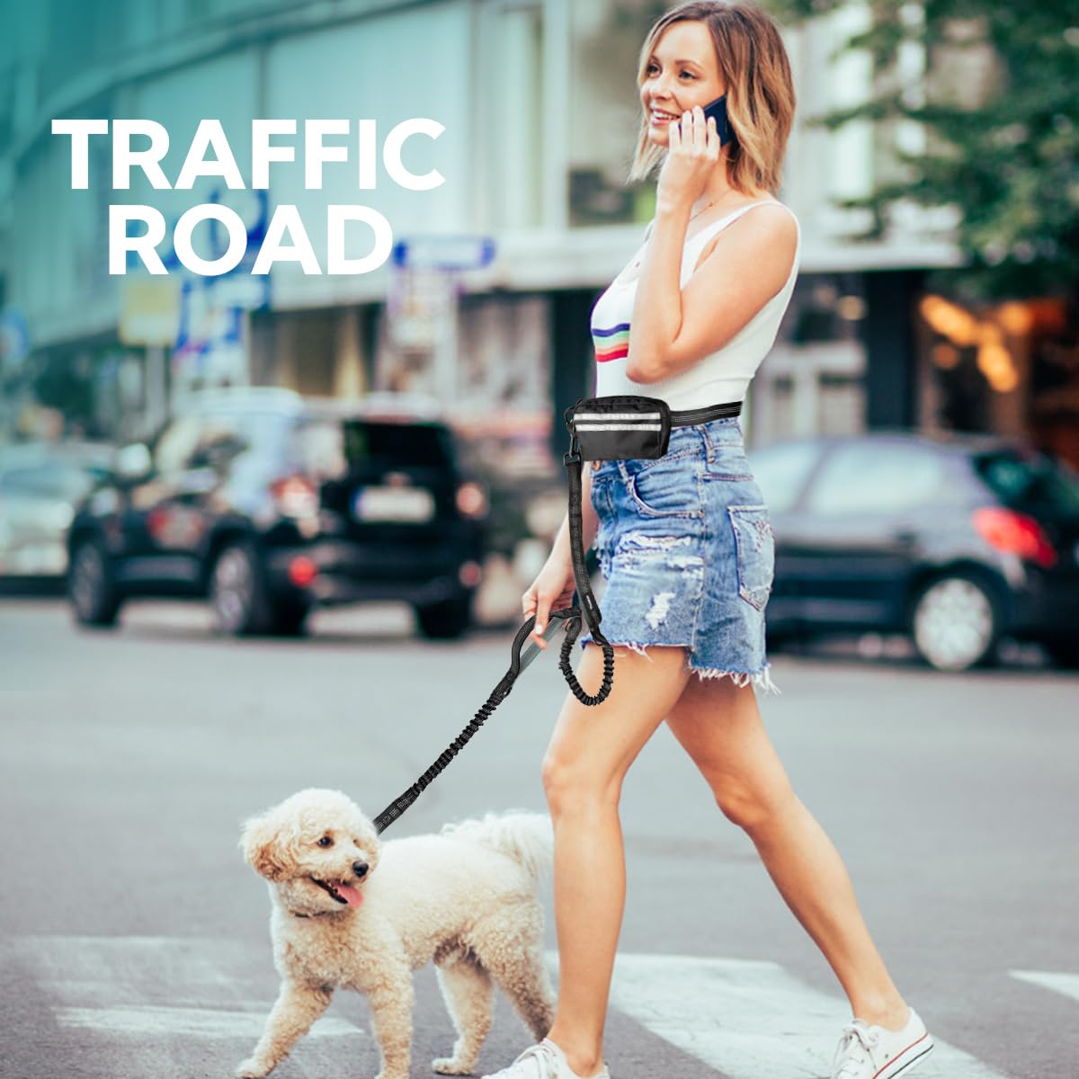 Yicostar hands-free running leash setup: easy, hands-free dog-walking experience