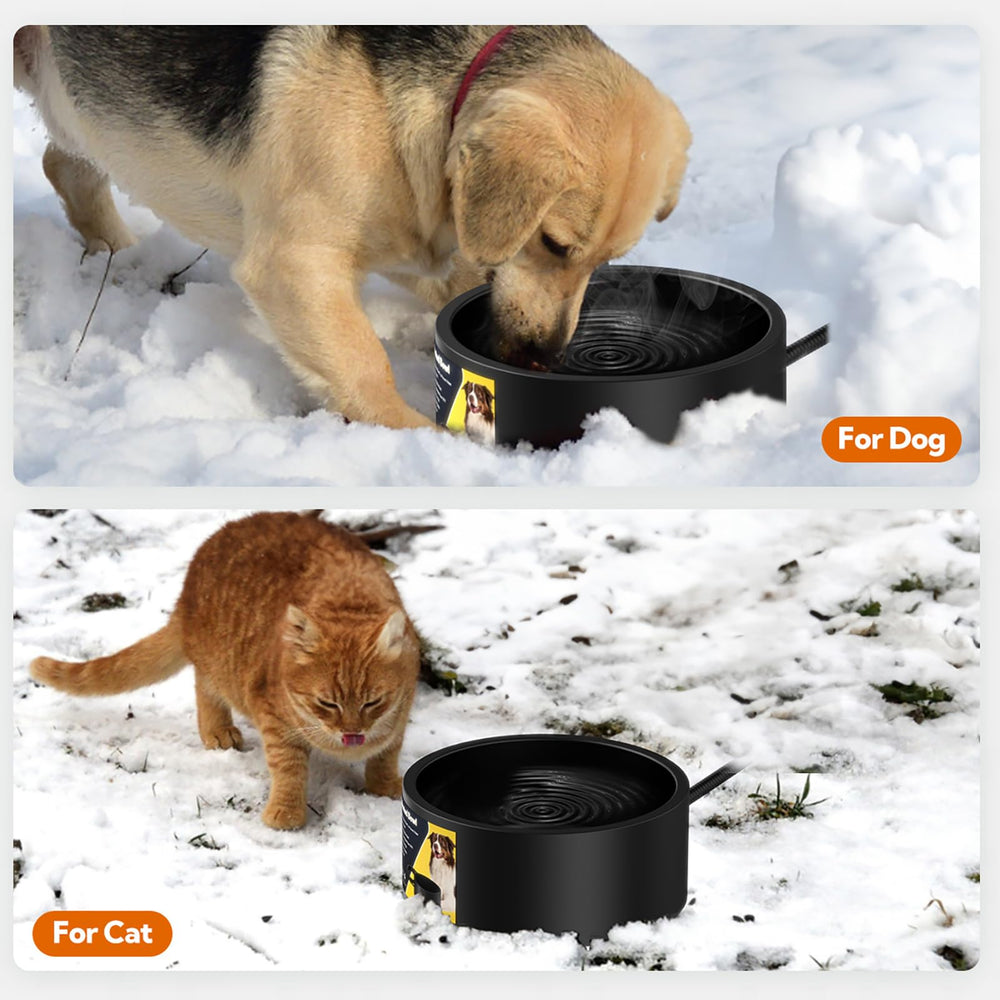 Yicostar heated water bowl suits dogs, cats, chickens, and birds at home