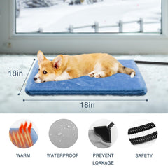 Yicostar pad features waterproof PVC shell to protect against spills while keeping warmth steady.
