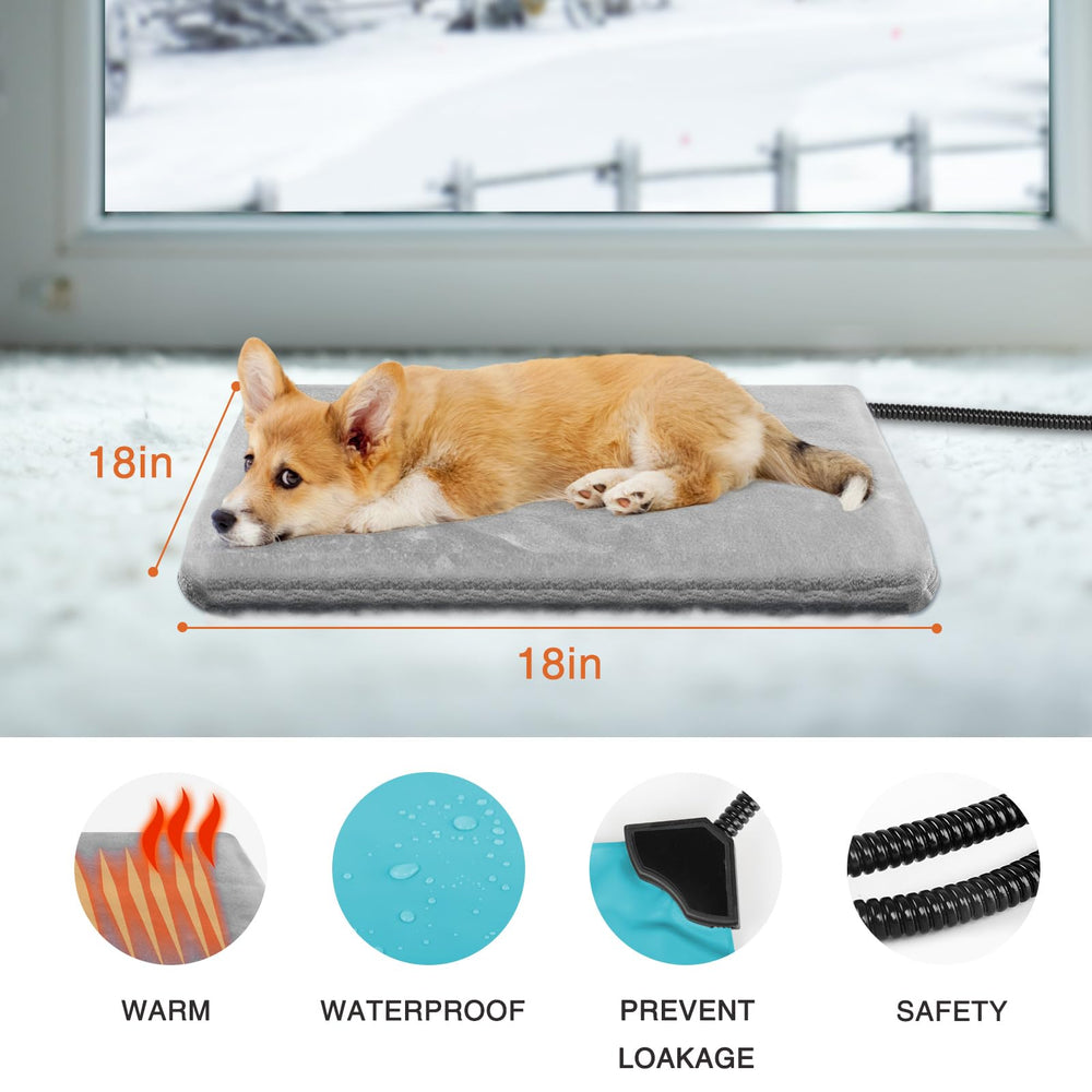 Yicostar pet warming pad in use delivers steady warmth during rest