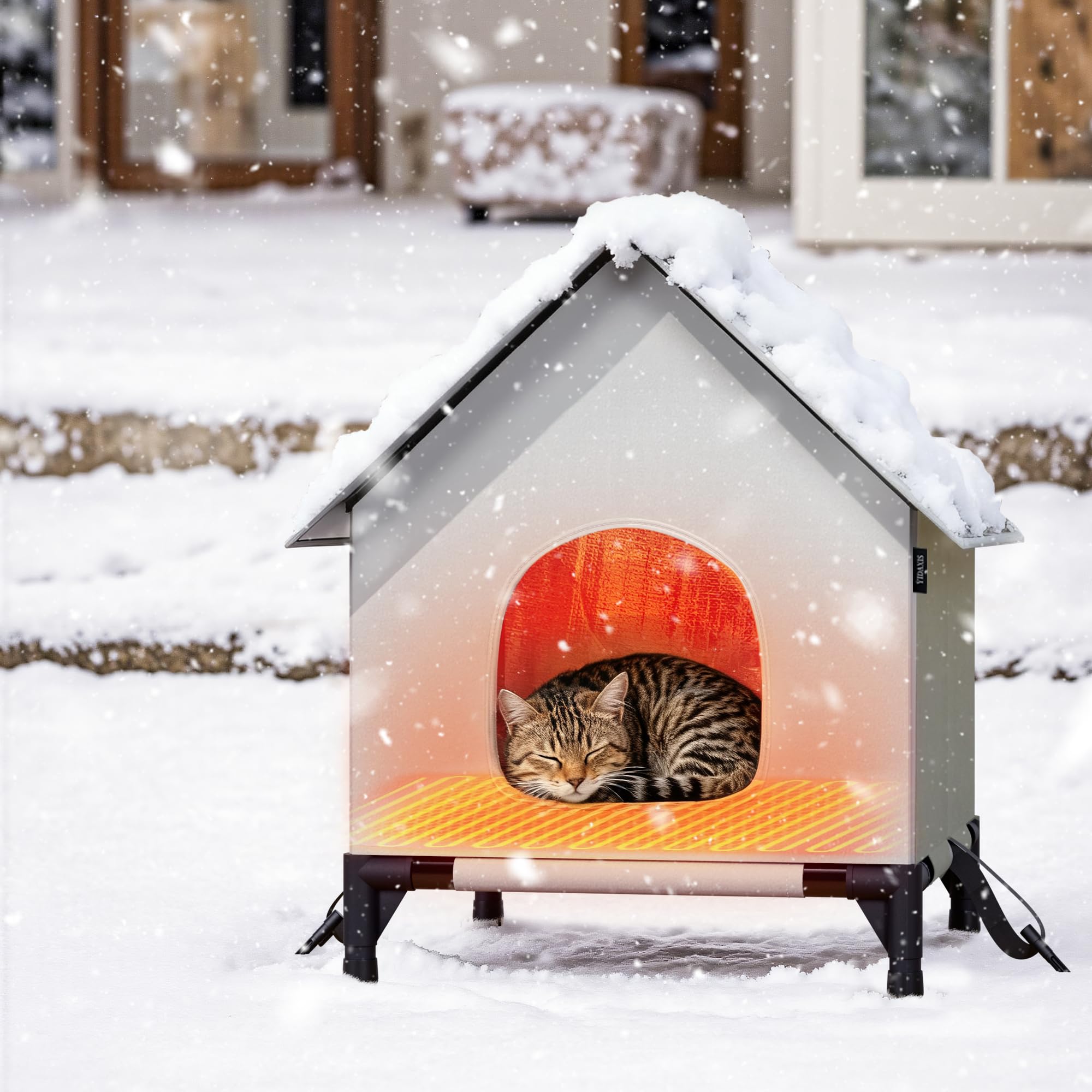 YIDAXIS cat house foldable-storage highlights portable shelter ready to store.