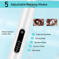 Yienshoo dog electric toothbrush kit replacement heads for versatile cleaning.