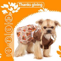 Yikeyo bow waist detail on dog dress—cute accent for dress-up moments.
