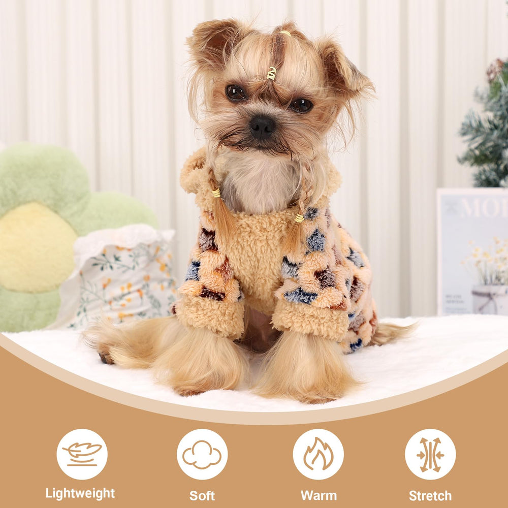 Yikeyo dog sweater dress stretch fabric enables easy on and off