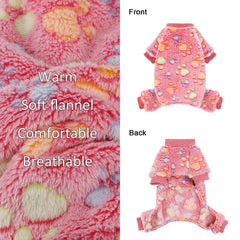 Yikeyo dog sweater rose XXXS back view highlights snug full-body coverage