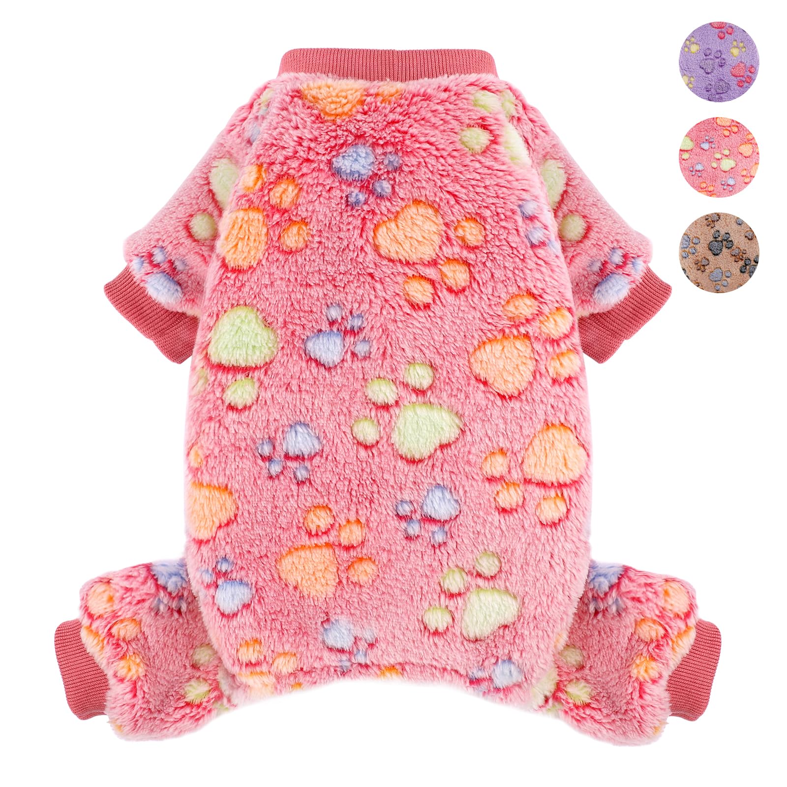 Yikeyo dog sweater rose XXXS front view offers cozy warmth for teacup breeds