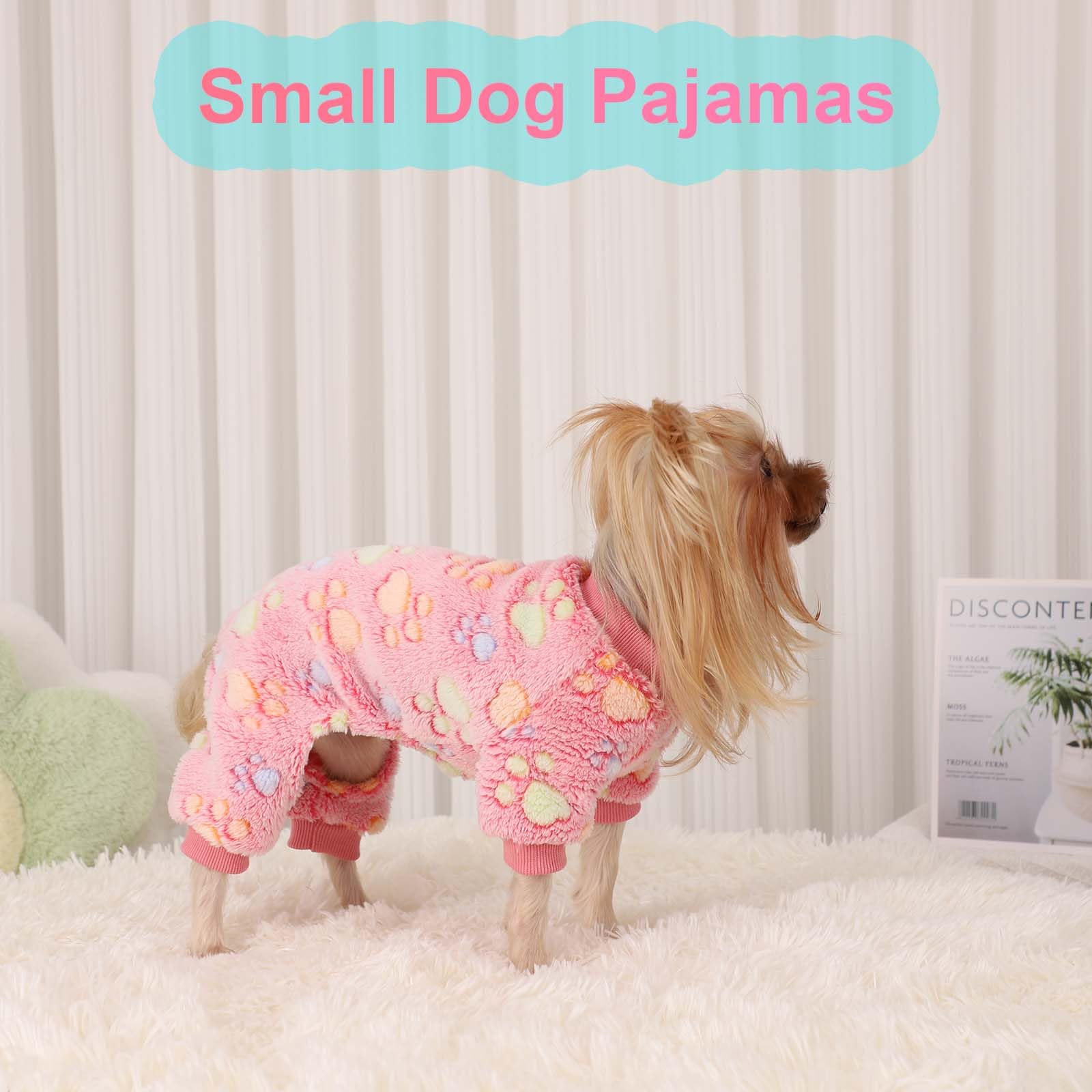 Yikeyo soft-flannel lining dog sweater-pajamas feel warm and breathable