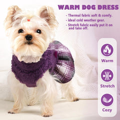 Yikeyo dog sweater warm-soft-fleece for cozy, comfortable cold-weather outings.