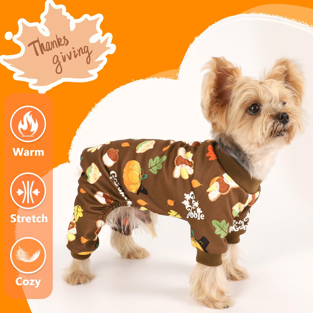 Yikeyo pullover dog jumpsuit with elastic belly for snug fit