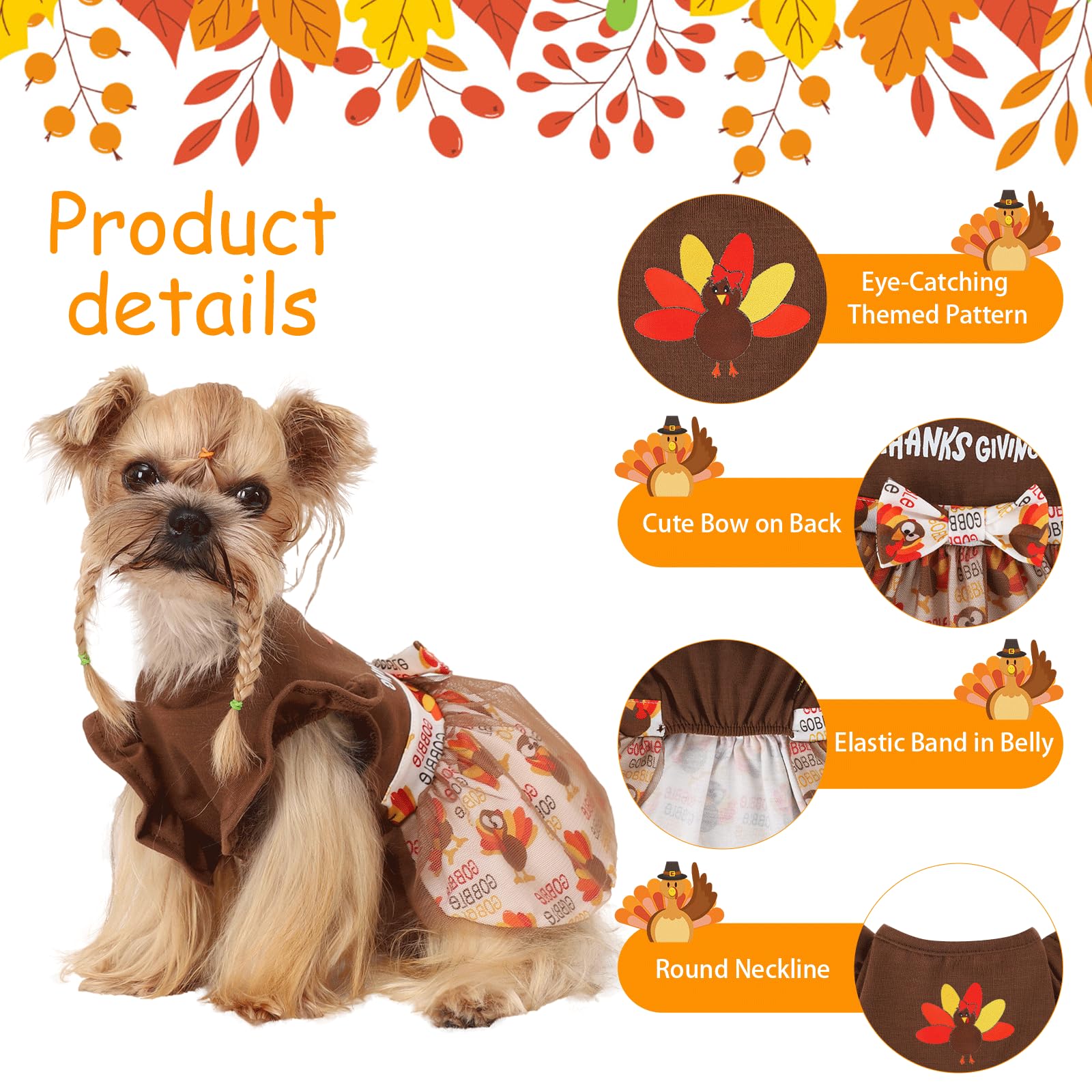 Yikeyo pullover-dog-costume for quick dressing.
