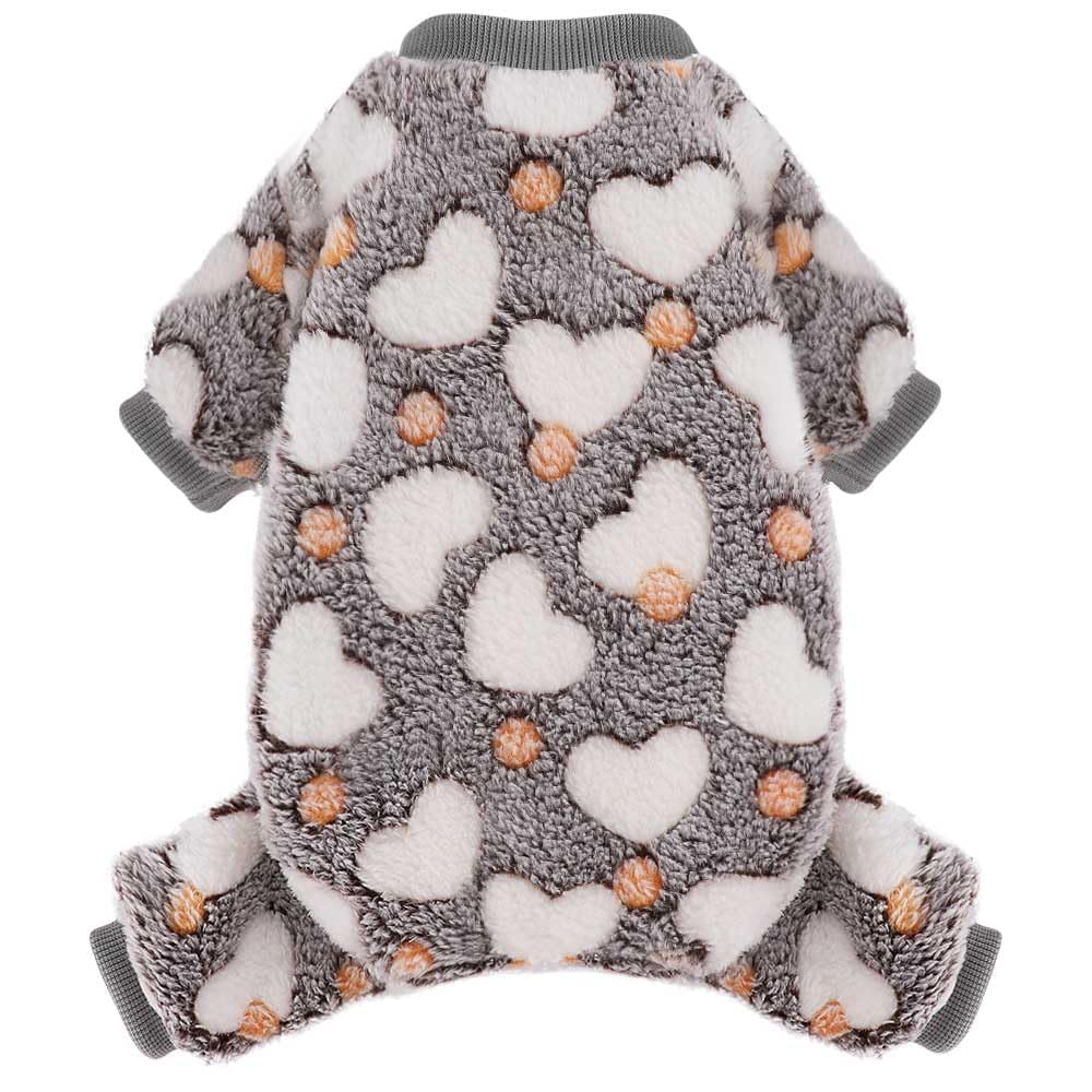 Yikeyo small dog pajama worn on dog demonstrates cozy everyday wear