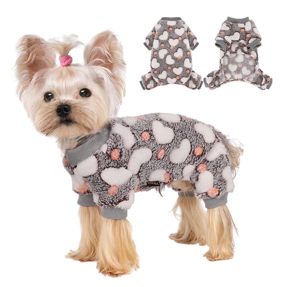 Yikeyo small dog sweater front view keeps tiny dogs warm during chilly walks