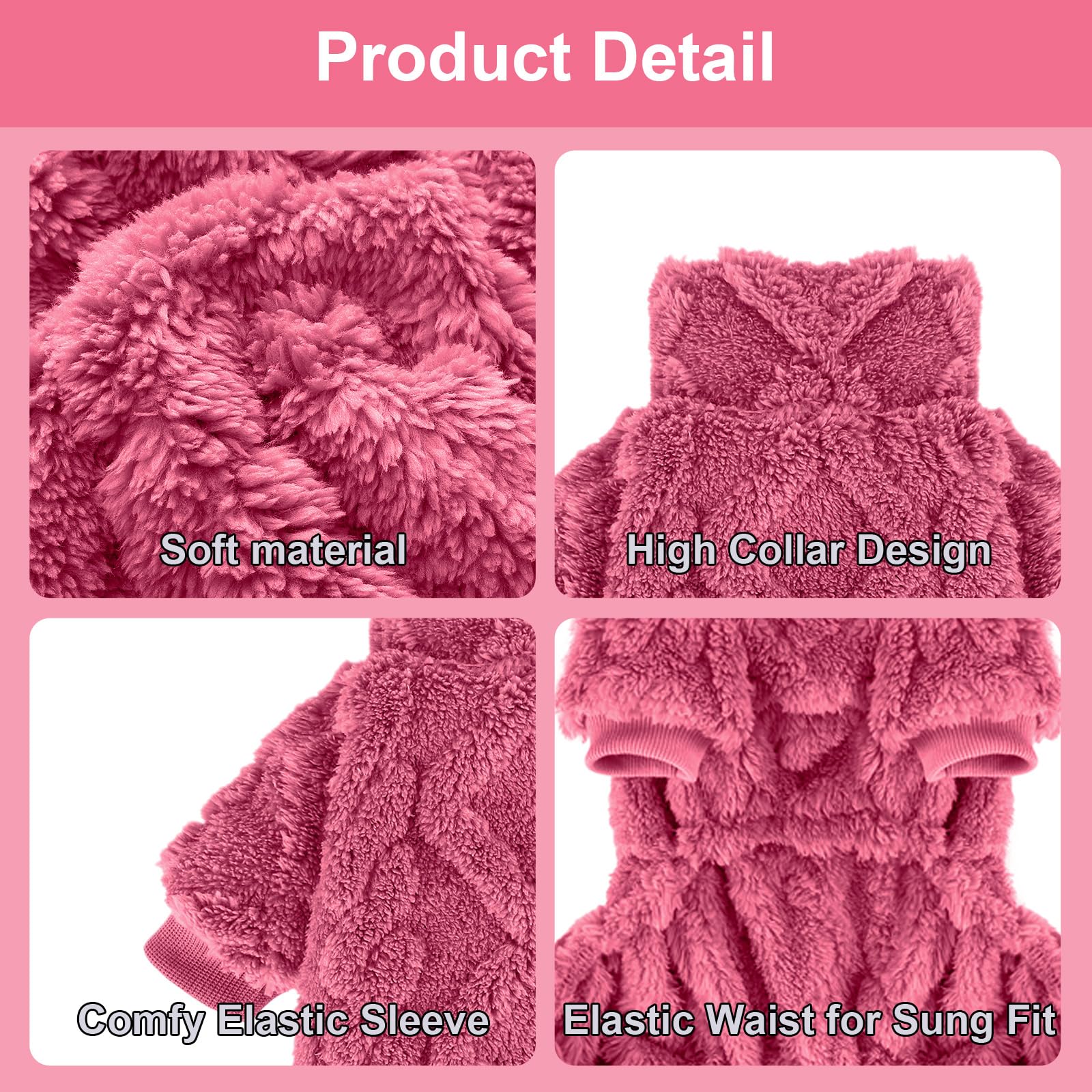 Yikeyo winter dog clothes on Chihuahua highlight warm, cozy comfort