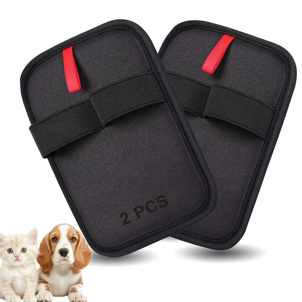Yikuhot pet hair removal glove in action removing fur from a sofa surface efficiently.