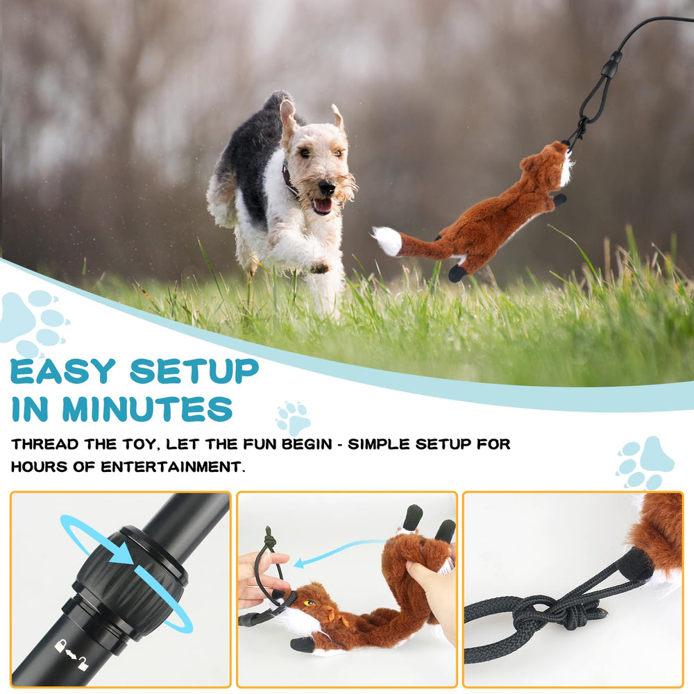 YILAKO Flirt Pole compact storage for easy transport and outdoor adventures.