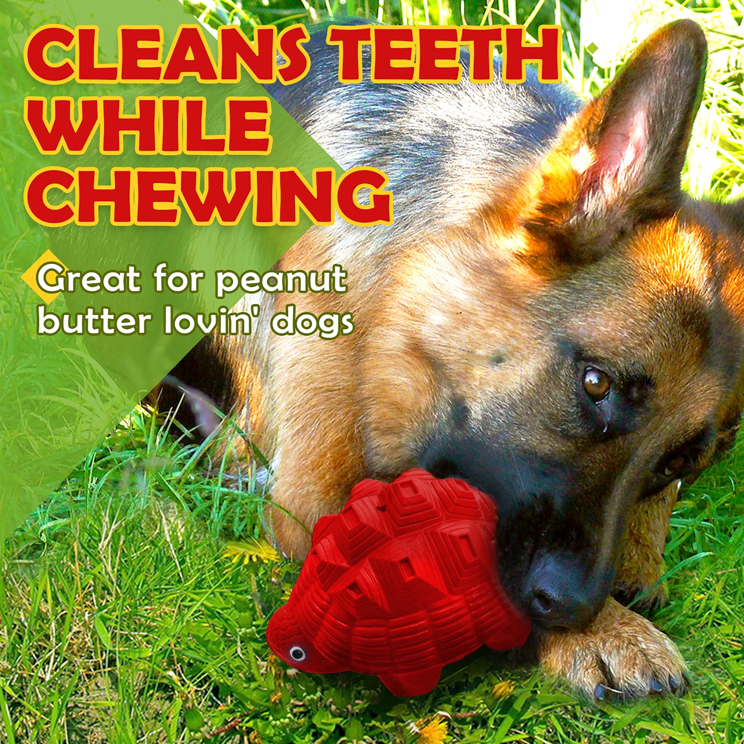 YILAKO textured surface works with peanut butter to reduce boredom