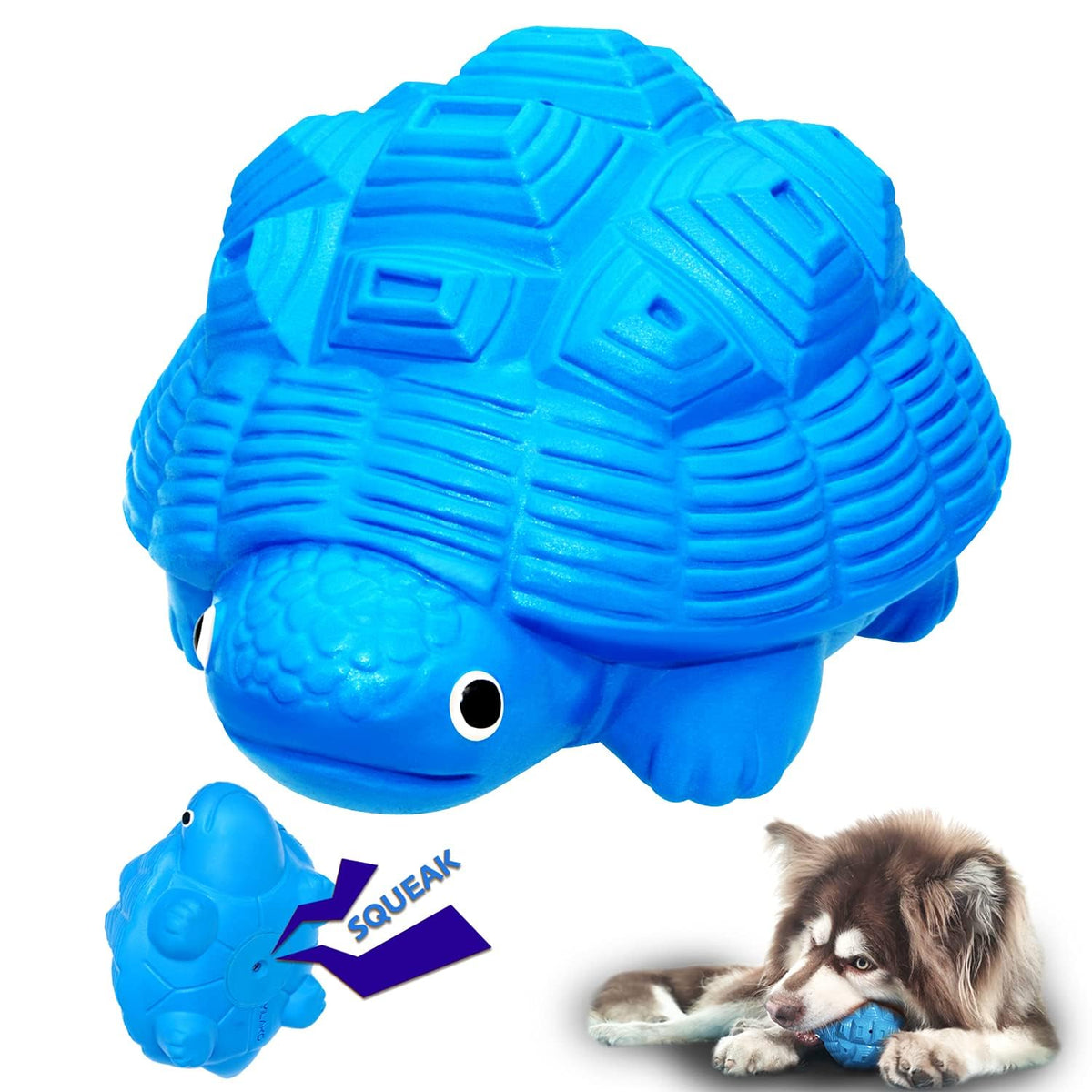 YILAKO turtle toy close-up squeaker for lively play