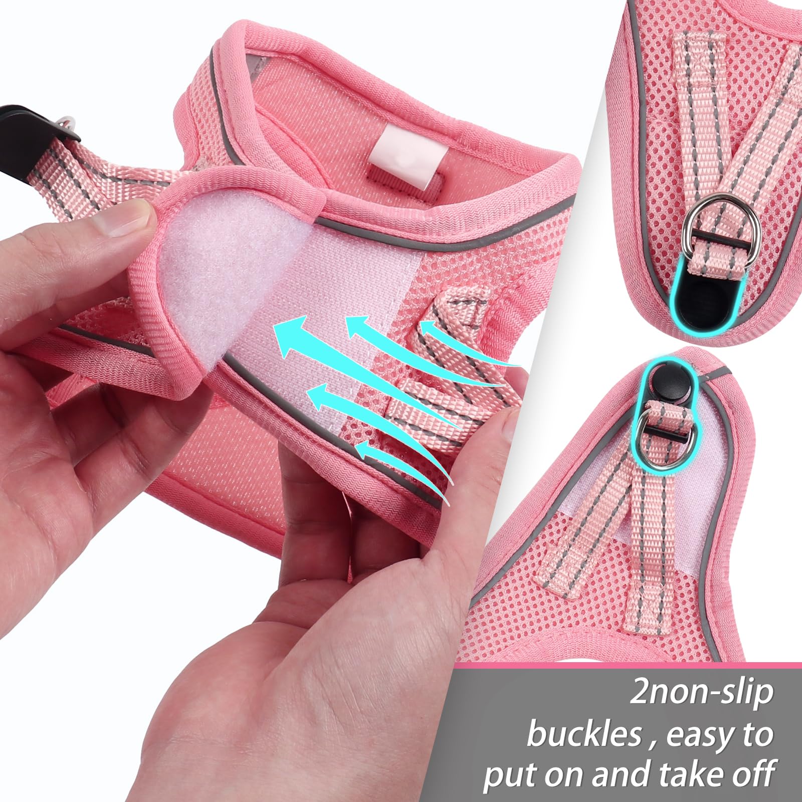 YIMEIS breathable all-weather mesh keeps pets cool year-round.