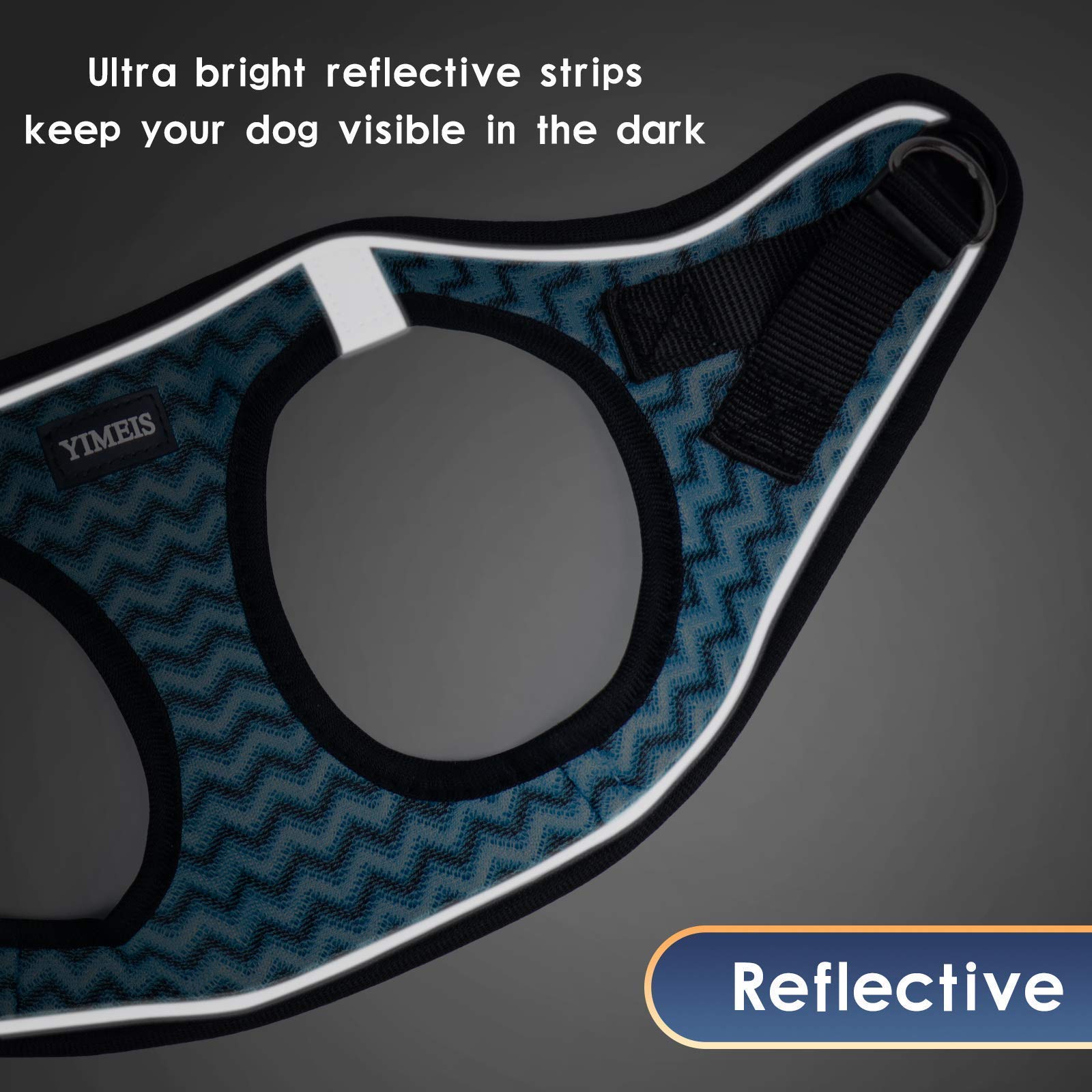 YIMEIS adjustable vest suitable for dogs and cats, blue