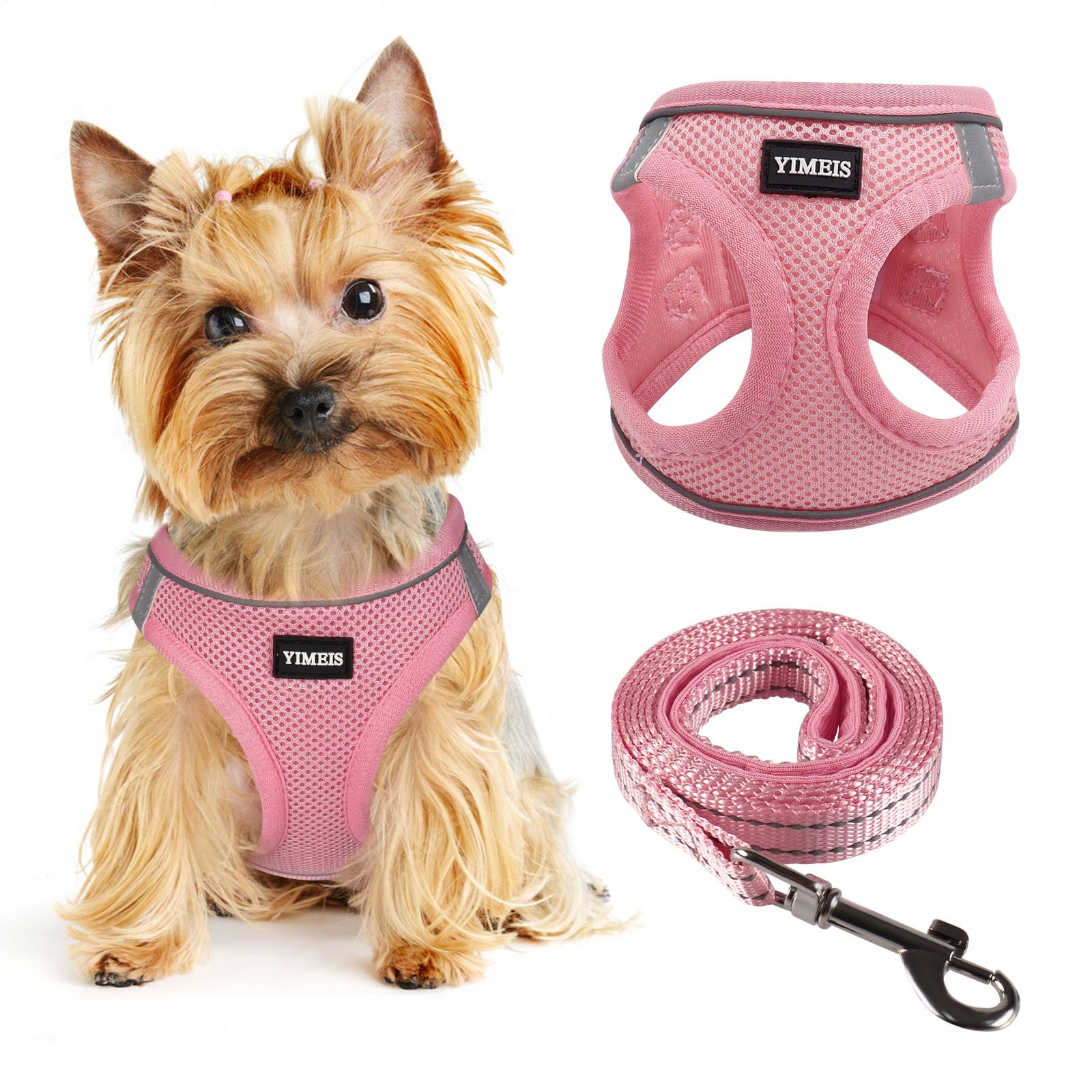 YIMEIS dog harness small dogs honeycomb grid for lightweight daily comfort.