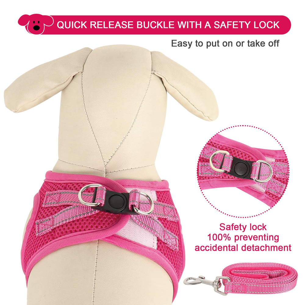 YIMEIS dog leash rose red 5ft reflective for nighttime visibility.