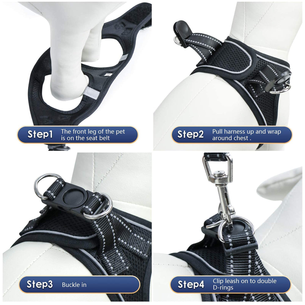 YIMEIS step-in harness with clip-go design for quick daily use.