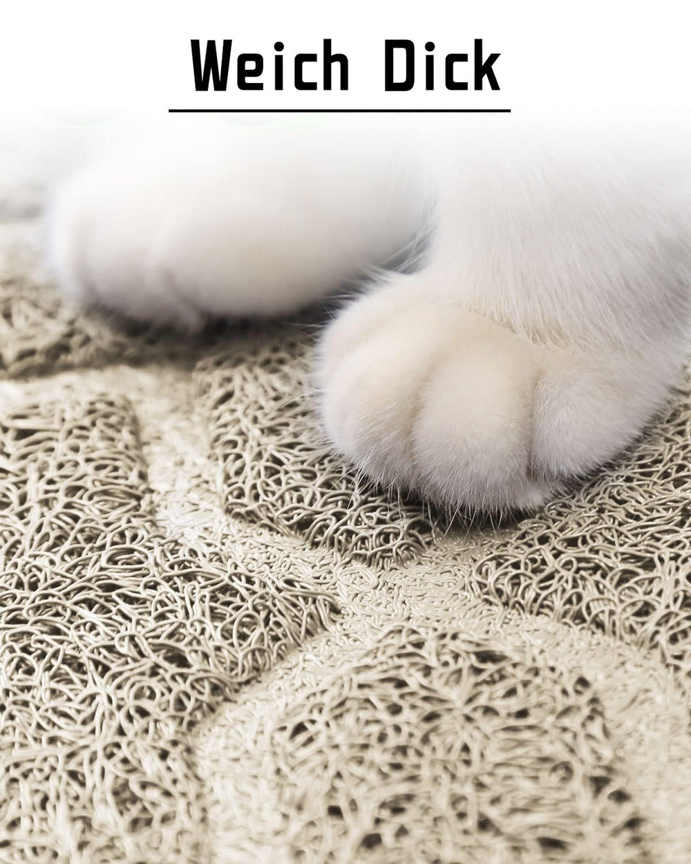 Yimobra cat litter mat features deep grooves and dense mesh for litter trapping