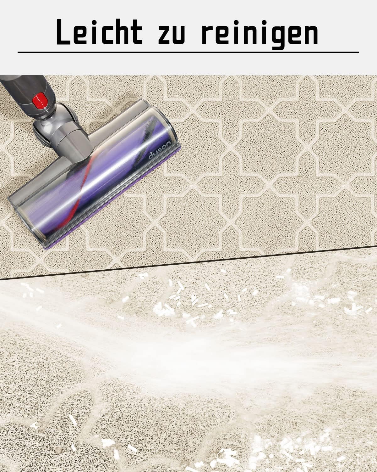 Yimobra cat litter mat non-slip back keeps the box steady during use