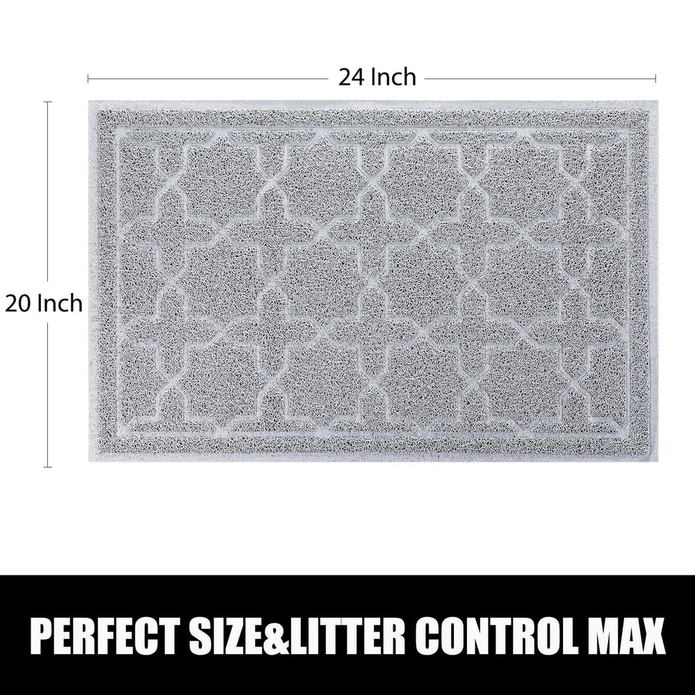 Yimobra cat litter mat waterproof base protects floors from spills.