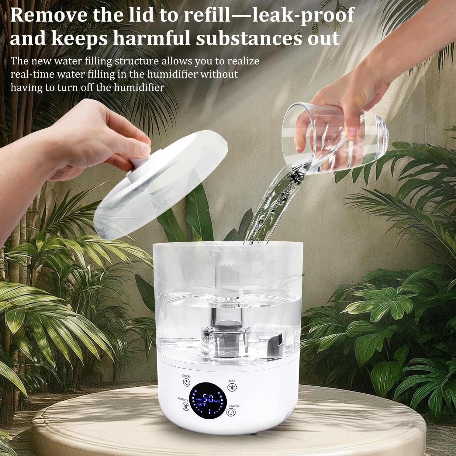 YINDUZ reptile humidifier timer settings for routine care