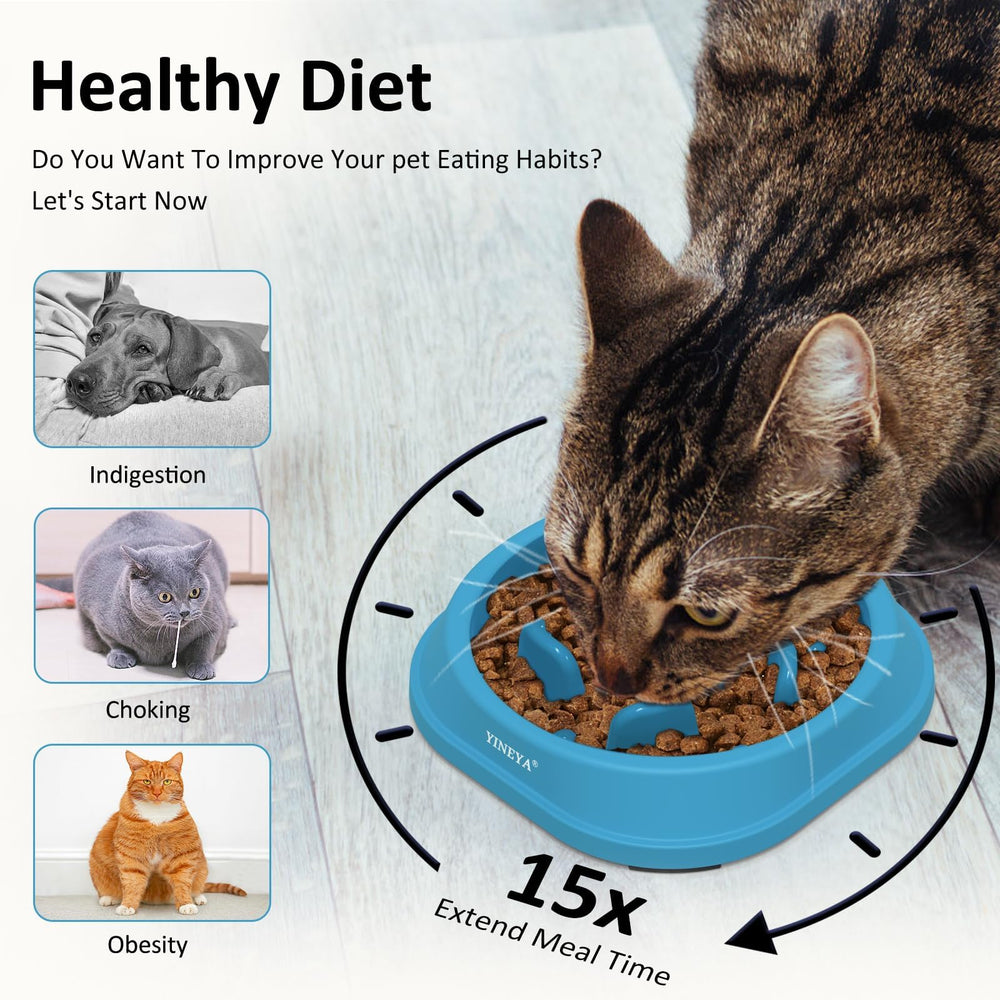 YINEYA anti-choking bowl raised design protects mouth during meals