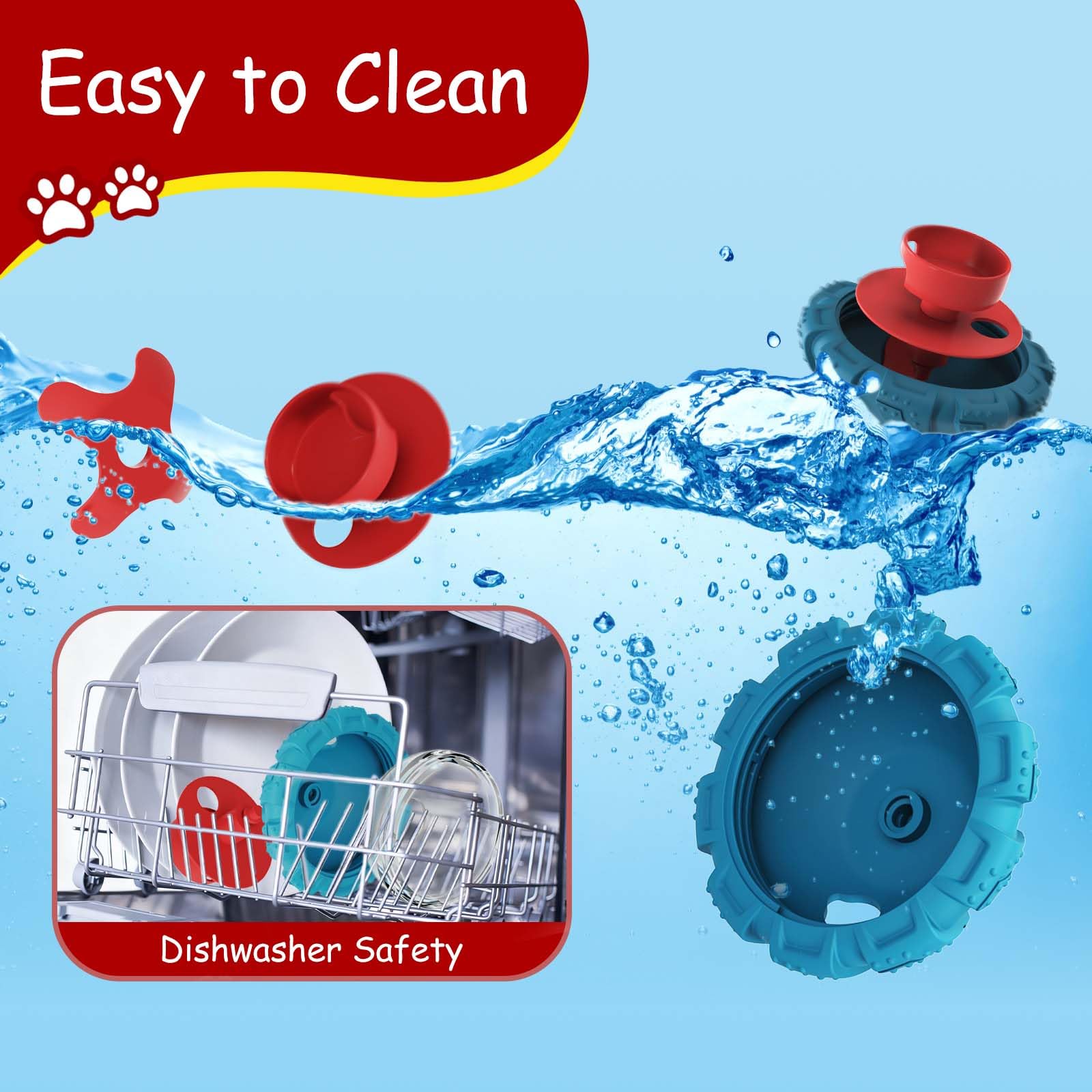 YINEYA dog toy easy-disassembly enables thorough cleaning.