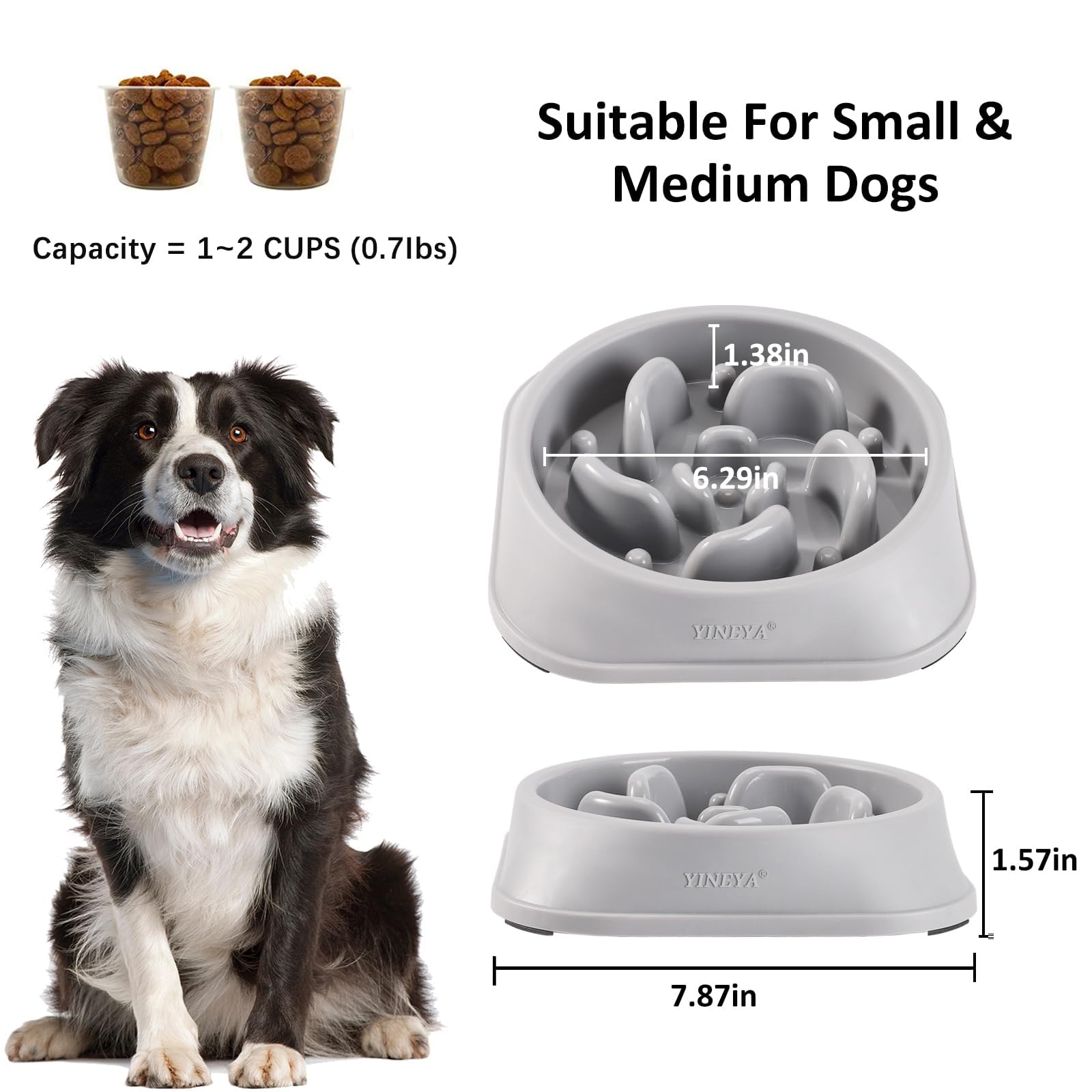 YINEYA Non-Slip Pads keep bowls steady and protect floors during meals.