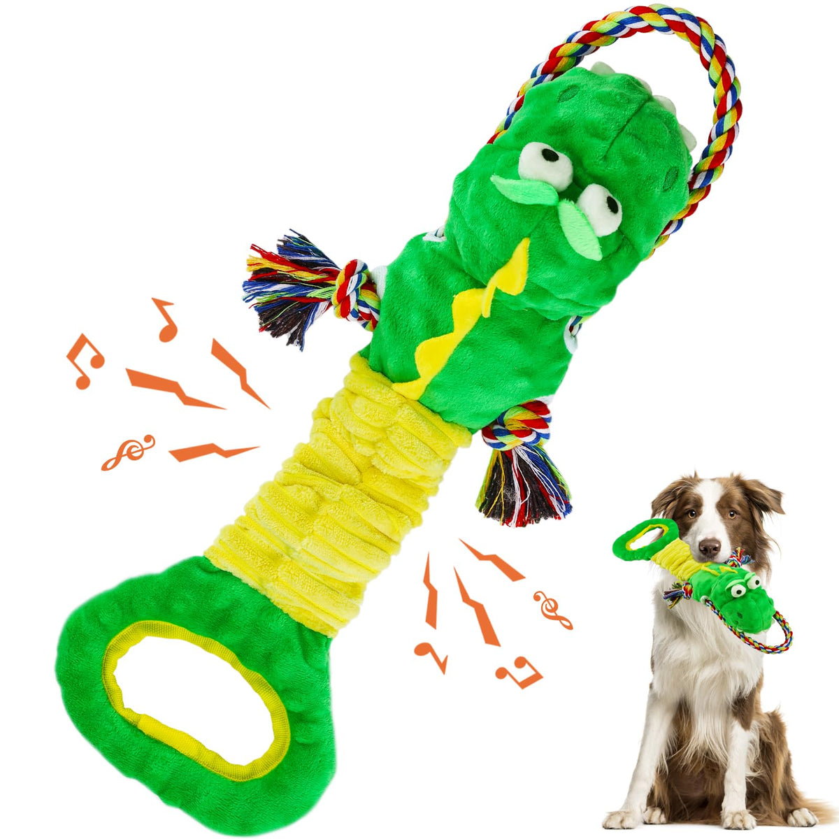 YINEYA tough dog toy with bright colors enhances playtime and easy visual tracking during fetch