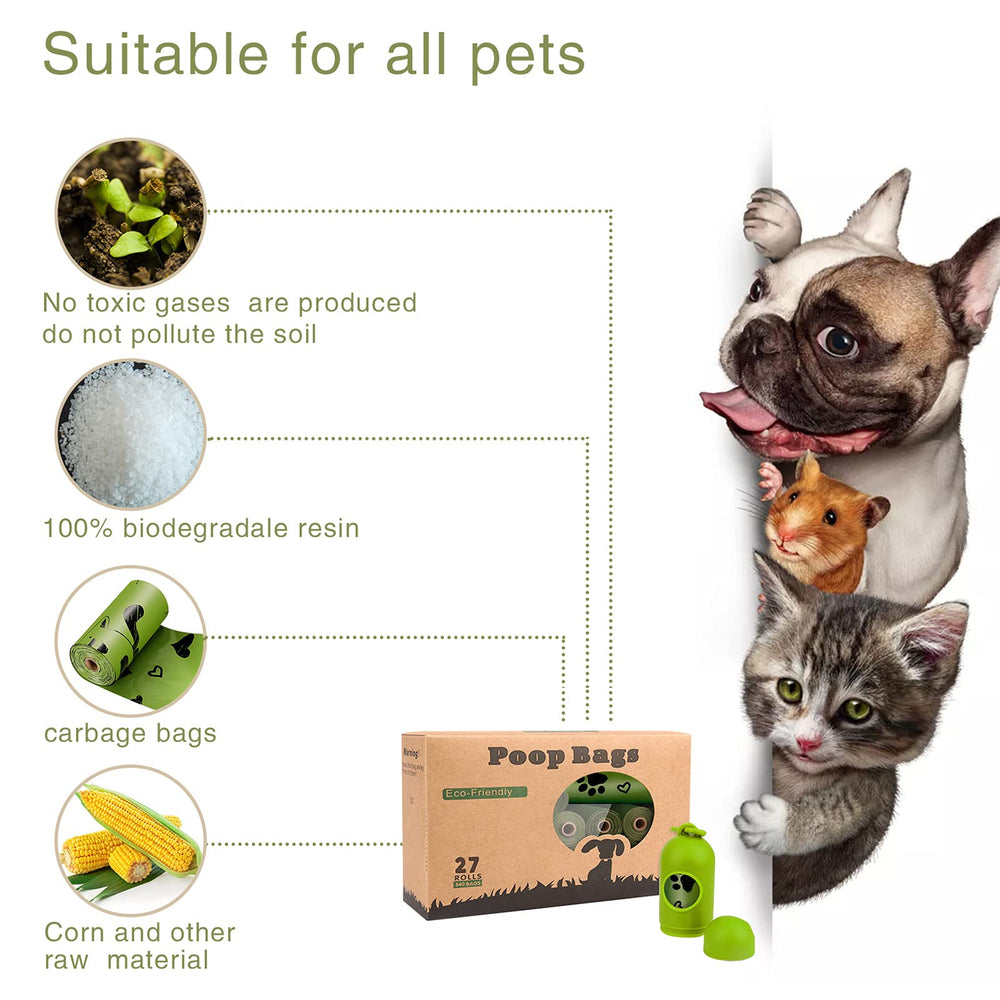 Yingdelai biodegradable poop bags highlight eco-friendly material for responsible pet cleanup.