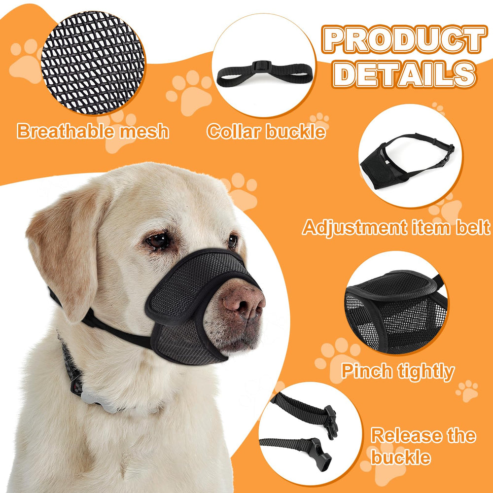 Yingphia safety bite-control muzzle helps manage chewing during walks.