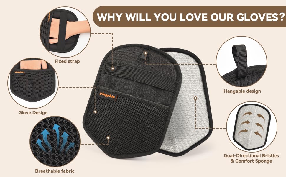 yingphia multi-surface glove works on clothes, sofas, carpets, car interiors