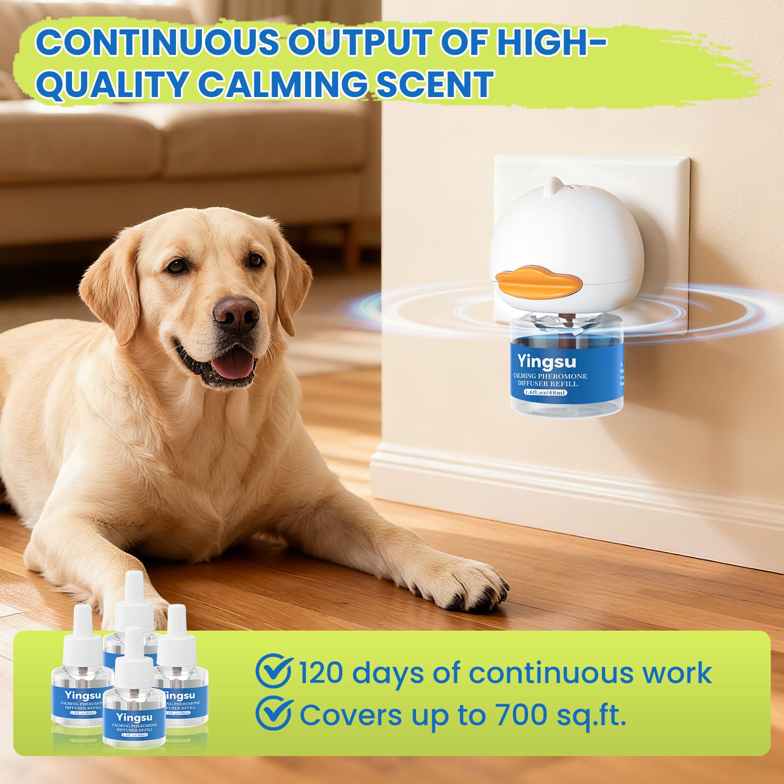 Yingsu safe natural pheromones emphasize non toxic calming signals for nervous dogs