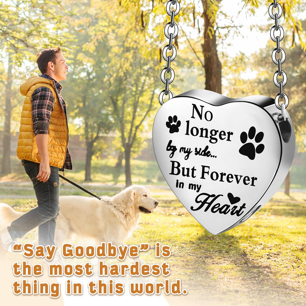 Yinkin pet urn necklace with funnel kit, easy ashes filling