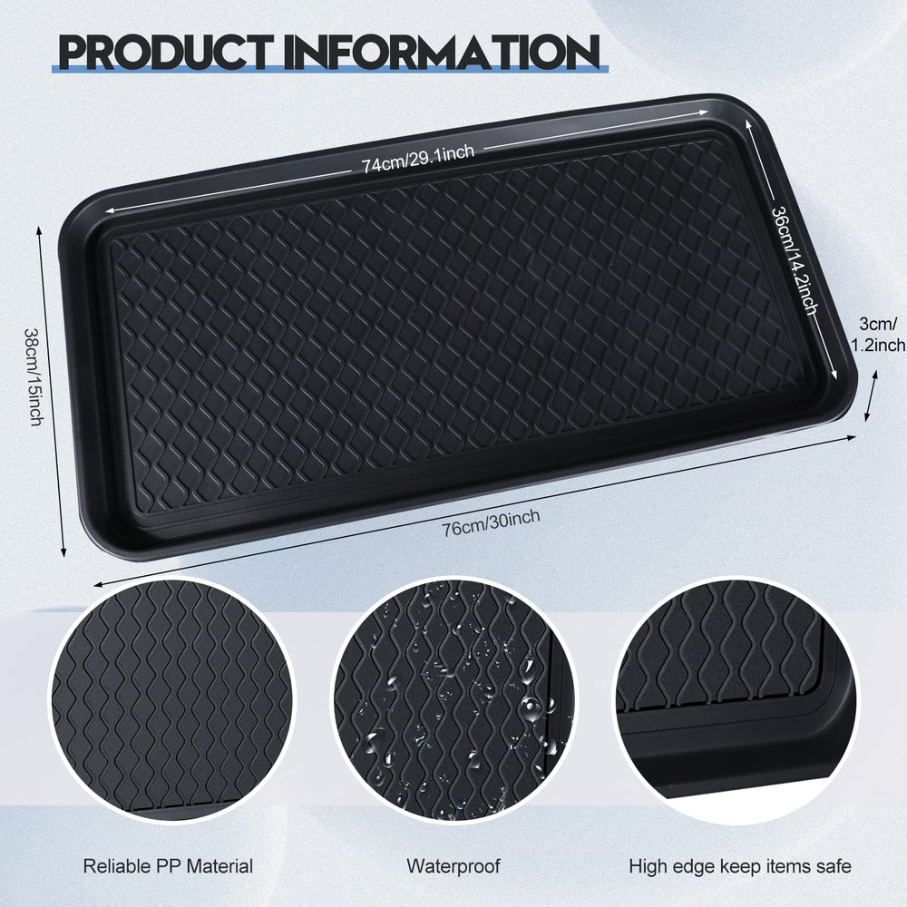 Yinkin waterproof shoe mat for entryways with mud and water protection