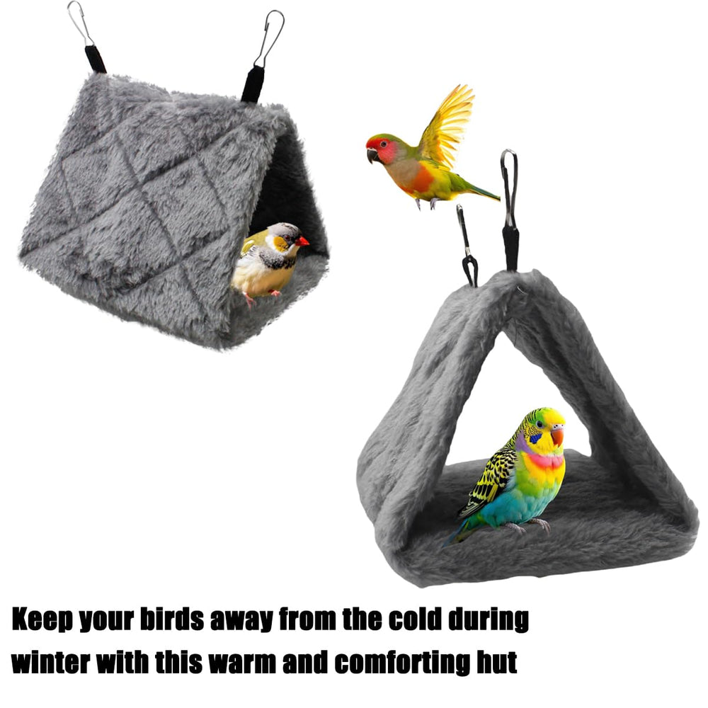 Yinprwi warm nest bottom view emphasizes compact small size for two budgies.