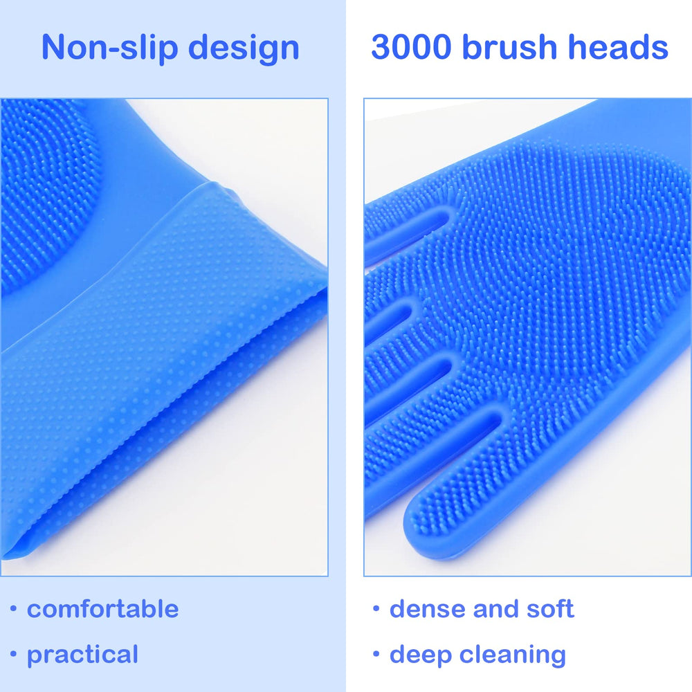 Yintoper glove interior with non-slip texture prevents slipping during bath sessions
