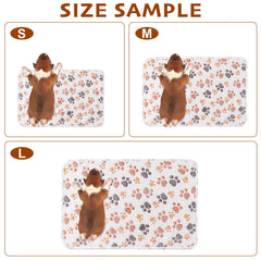 Yintrest pet blanket paw-pattern closeup highlights plush warmth for pets.