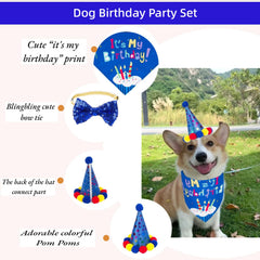 YINWANBB blue sequin bow tie for chic birthday outfits