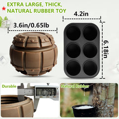 Yipetor treat-dispensing dog toy kibble-dispensing action promotes slow feeding.