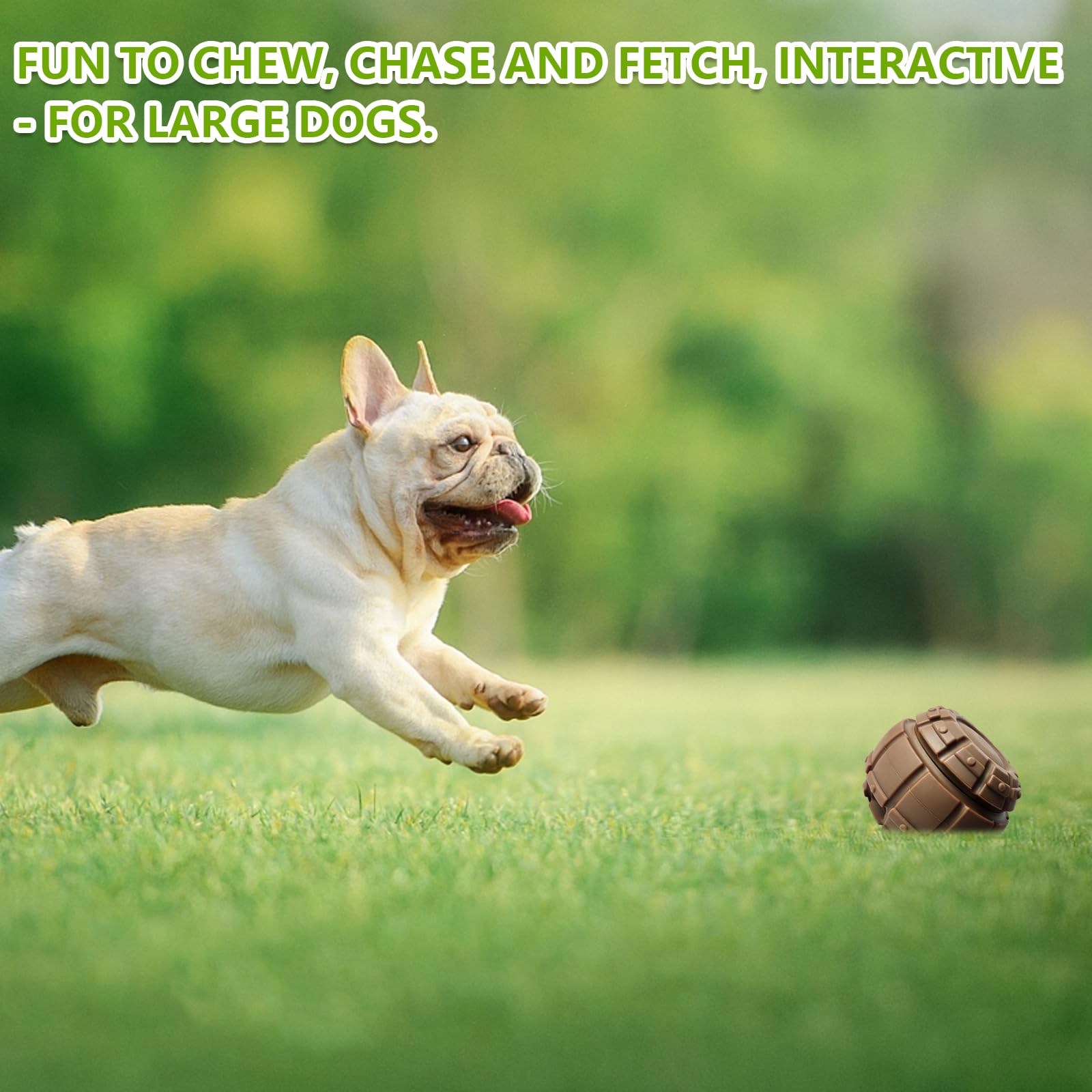 Yipetor treat-dispensing dog toy stopper silicone tray enables easy cleanup.